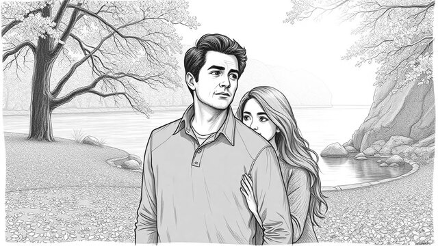Storyboard en blanco y negro del videoclip